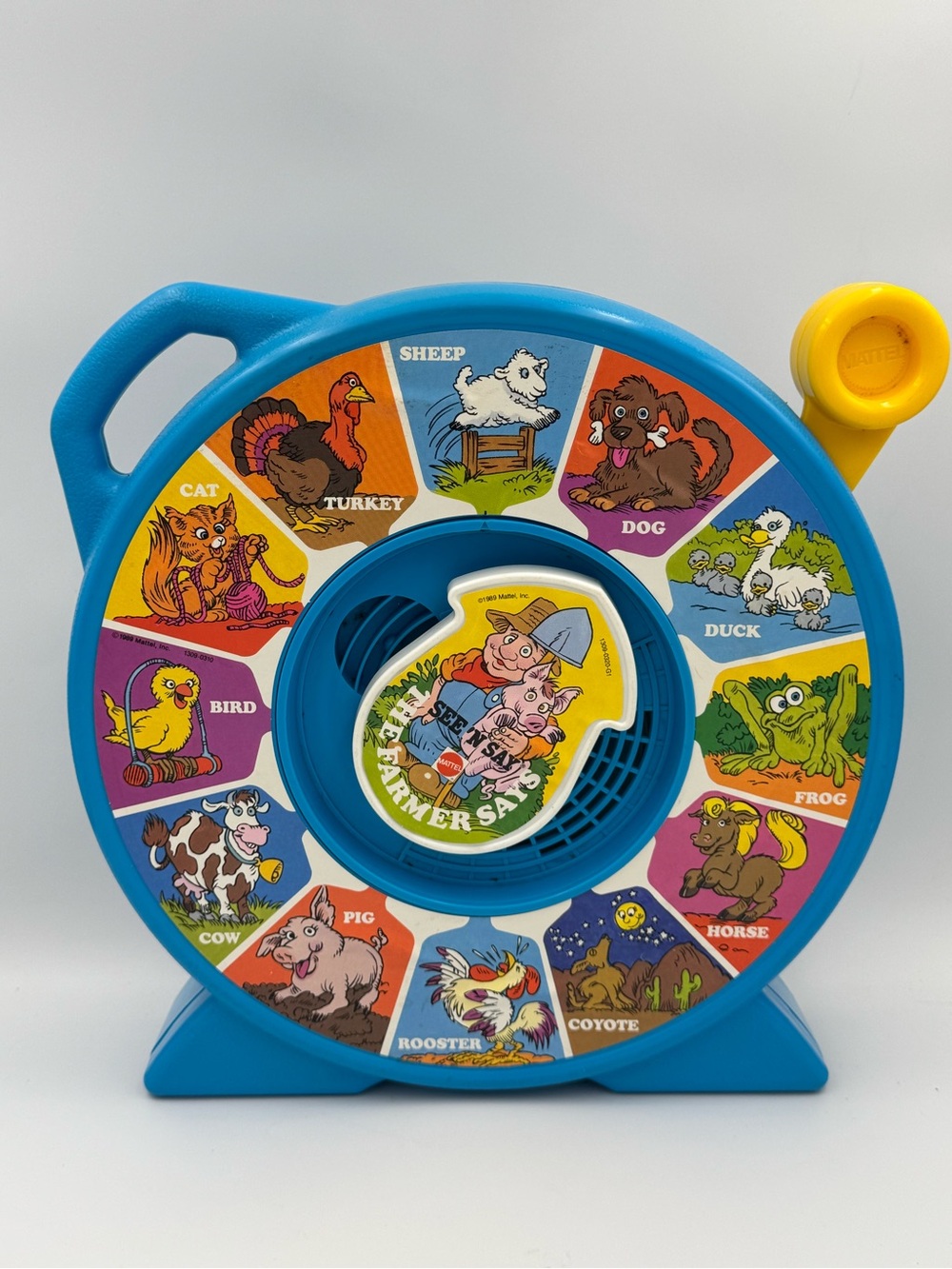 1989 Mattel See N Say The Farmer Says Animal Sounds Toy Tested Works Vintage